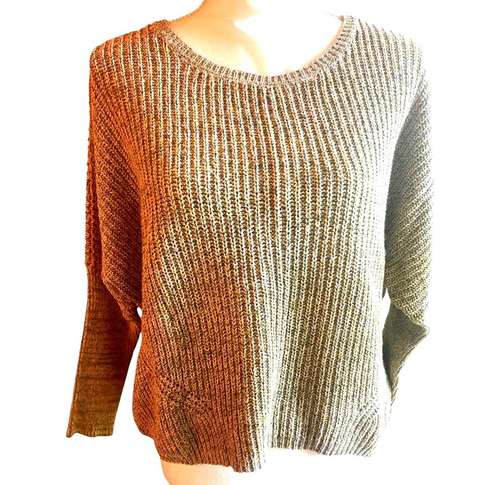 MOTH Anthropologie Fisherman Oversize Knit Sweater XS Cabincore Ski Cozy Winter